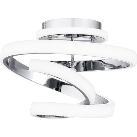 Quoizel Aviva Semi Flush Led Light Polished Chrome PCAVI1713C